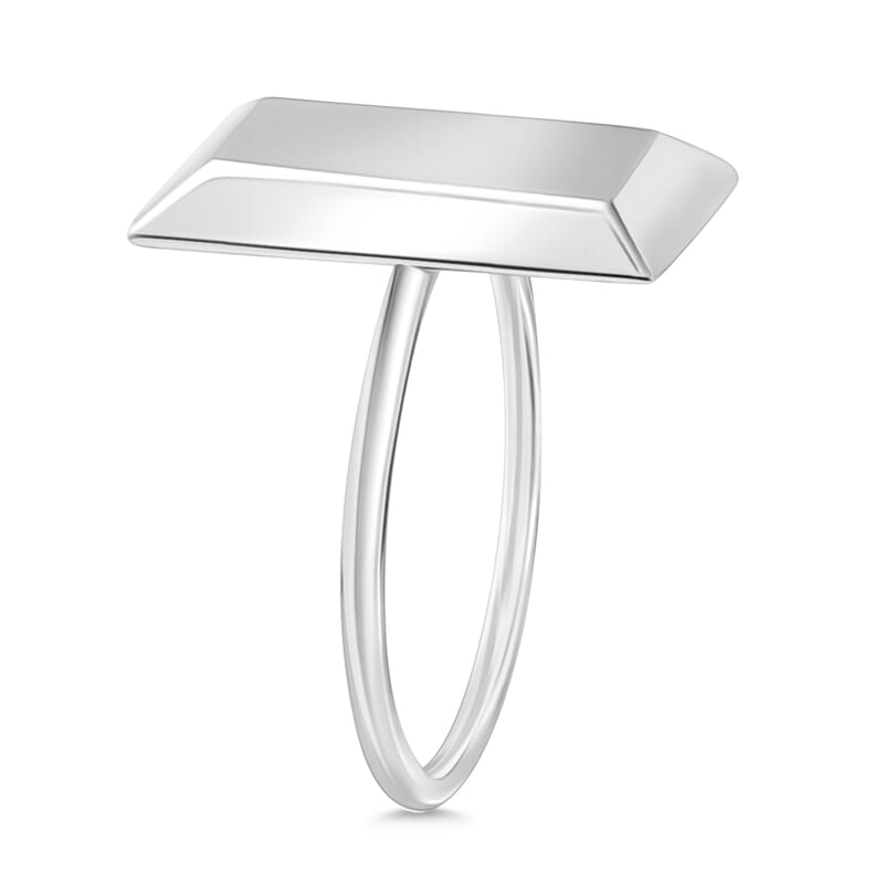 D'Joy Bar Ring in 10K White Gold (Size 10.0) 2.5 Grams