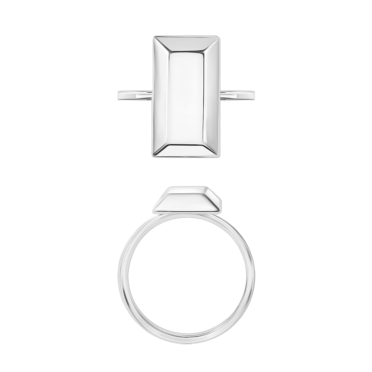Bar Ring in 14K White Gold (Size 9.5) 2.25 Grams (Del. in 10-12 Days) image number 3
