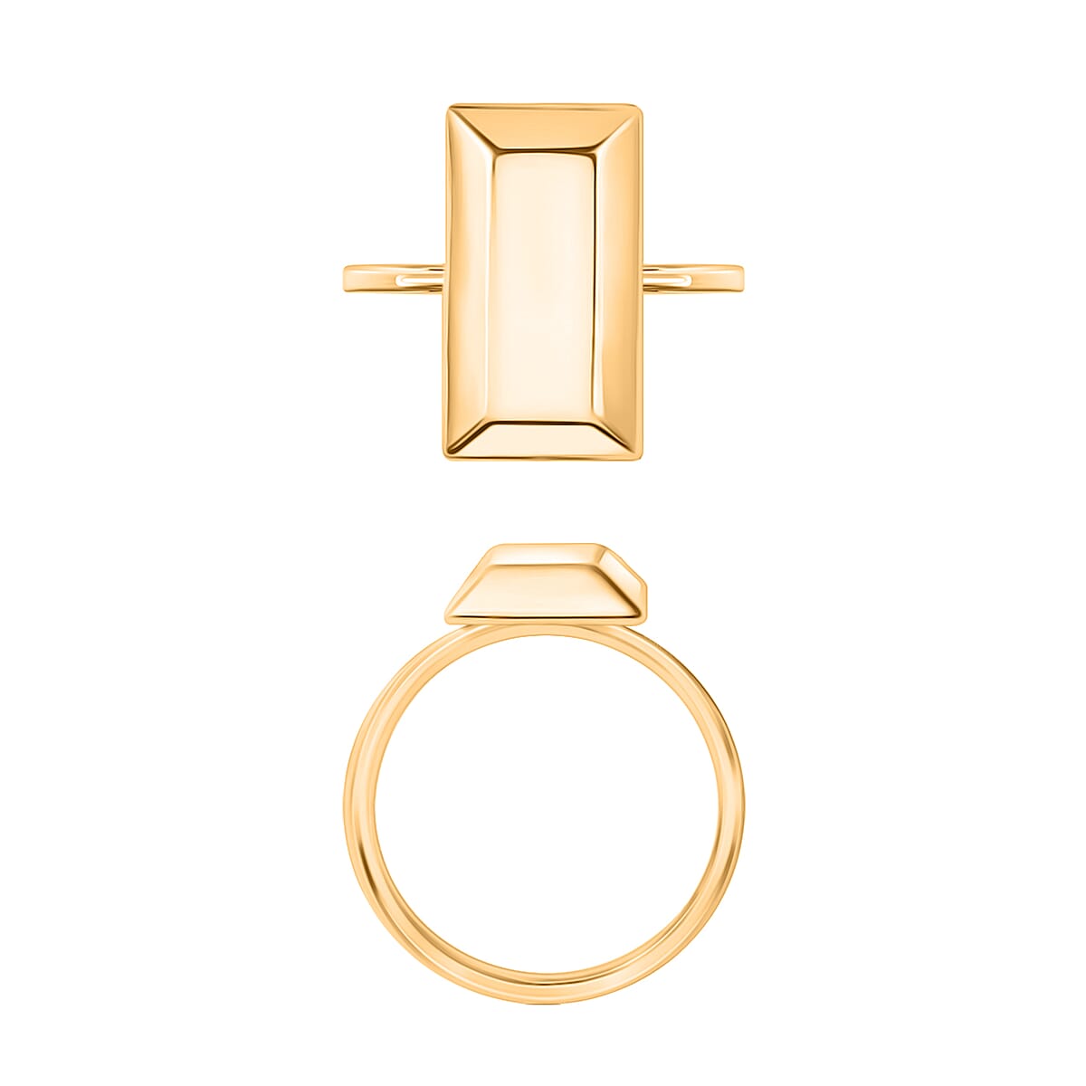Bar Ring in 14K Yellow Gold (Size 7.5) 2.25 Grams (Del. in 10-12 Days) image number 3