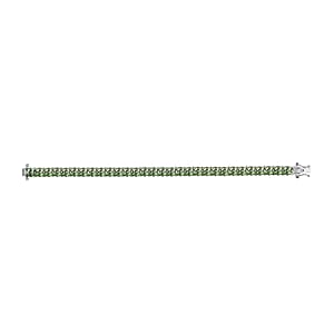Tsavorite Garnet 11.20 ctw Bracelet in Rhodium Over Sterling Silver (8.00 In) (Del. in 10-12 Days)