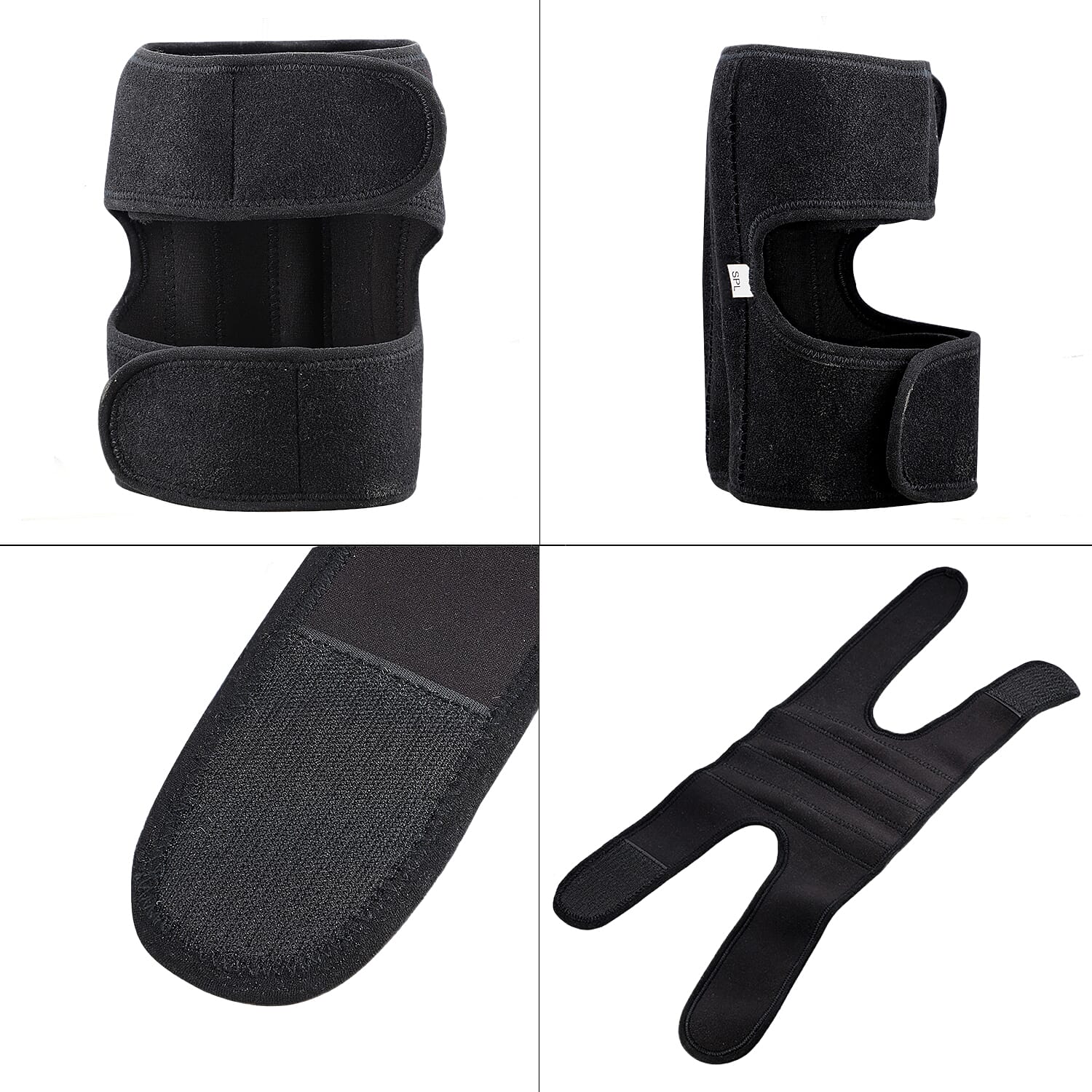 Black Special Size Knee Cap Hinge with Shungite Powder Outward