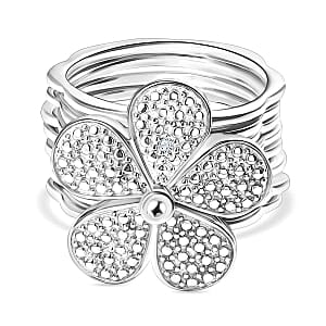 White Diamond Set in Pure Yellow Brass (Size 17.0)