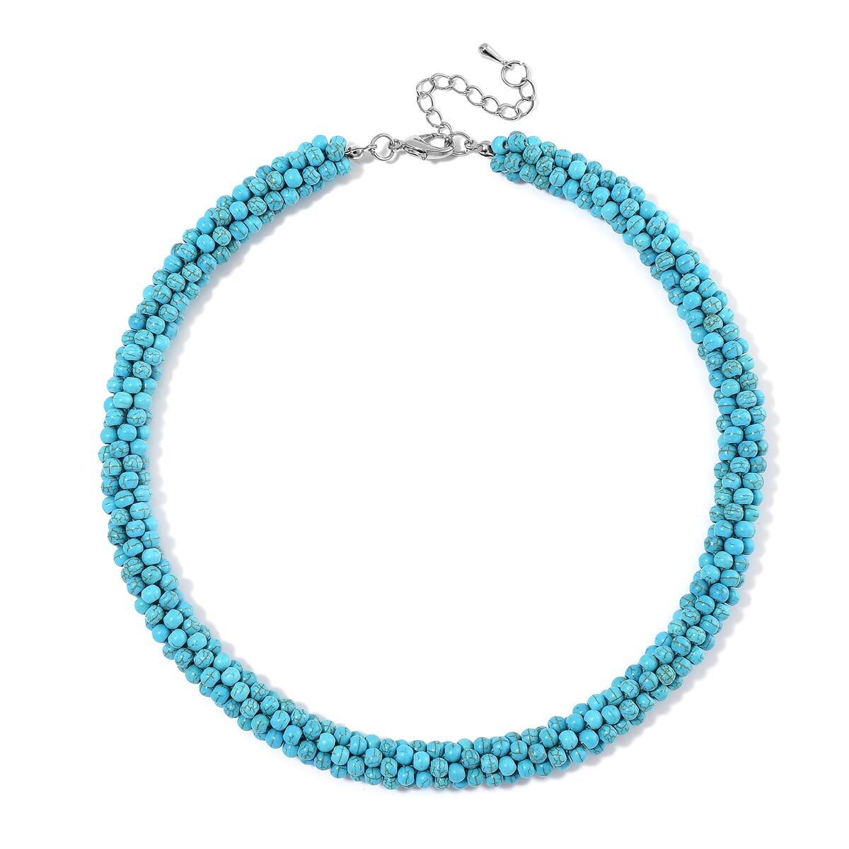 13th Jun TLV Blue Howlite Necklace (18-20 Inches) 190.00 ctw image number 2