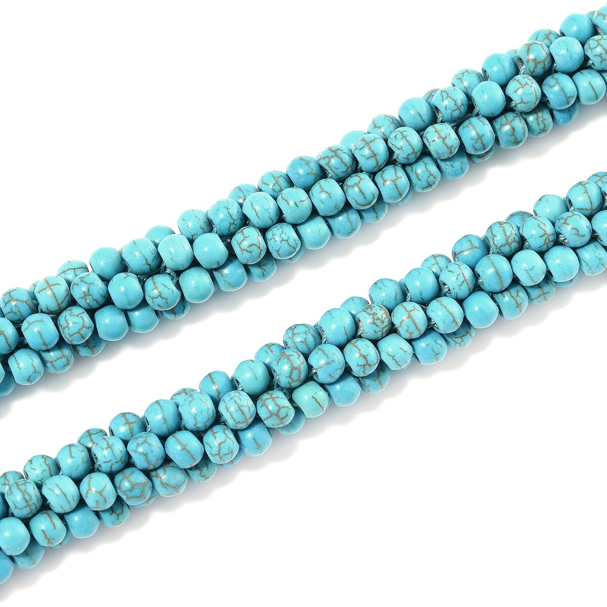 13th Jun TLV Blue Howlite Necklace (18-20 Inches) 190.00 ctw image number 3