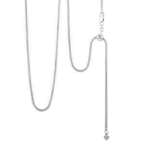 Sterling Silver Diamond Cut Coryana Necklace 18-24 Inches 10.20 Grams