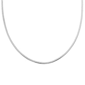 Sterling Silver Diamond Cut Coryana Necklace 18-24 Inches 10.20 Grams