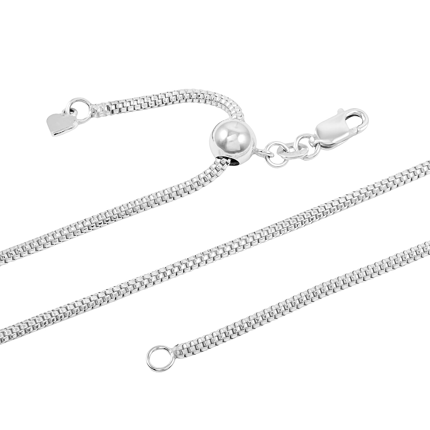 Sterling Silver Diamond Cut Coryana Necklace 18-24 Inches 10.20 Grams