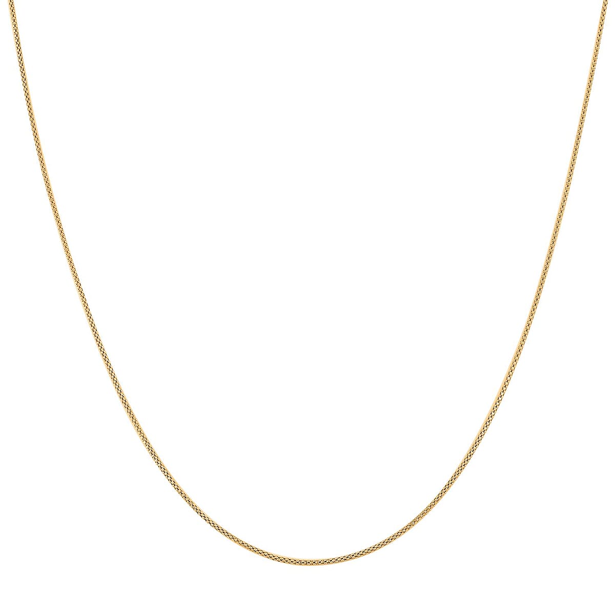 14K Yellow Gold Over Sterling Silver Necklace 18-24 Inches 4.20 Grams image number 1