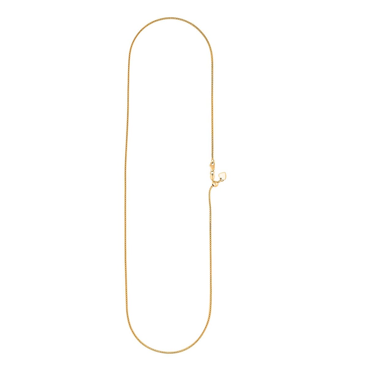 14K Yellow Gold Over Sterling Silver Necklace 18-24 Inches 4.20 Grams image number 3