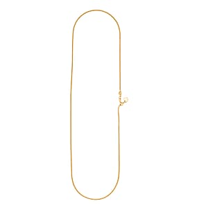 14K Yellow Gold Over Sterling Silver Necklace 18-24 Inches 4.20 Grams