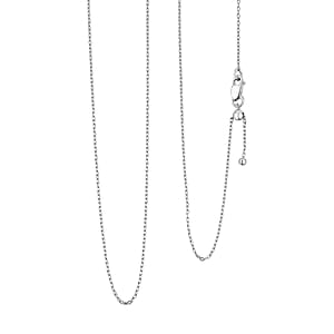 Cable Chain Necklace in Sterling Silver 7.4 Grams 18-24 Inches