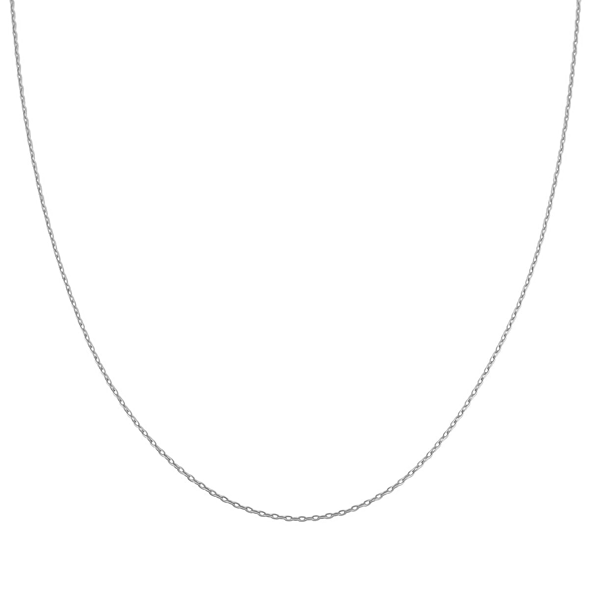 Cable Chain Necklace in Sterling Silver 7.4 Grams 18-24 Inches image number 1