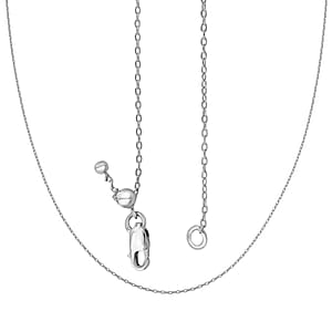 Cable Chain Necklace in Sterling Silver 7.4 Grams 18-24 Inches
