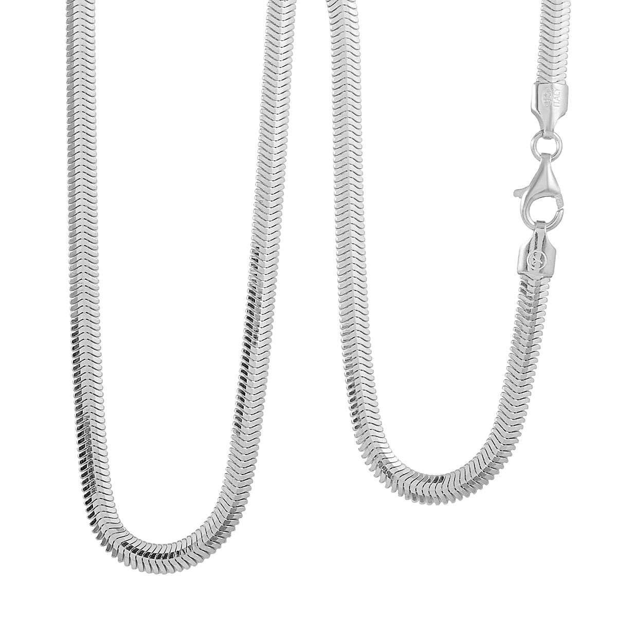 Sterling Silver Snake Chain Necklace 20 Inches 13.6 Grams image number 0