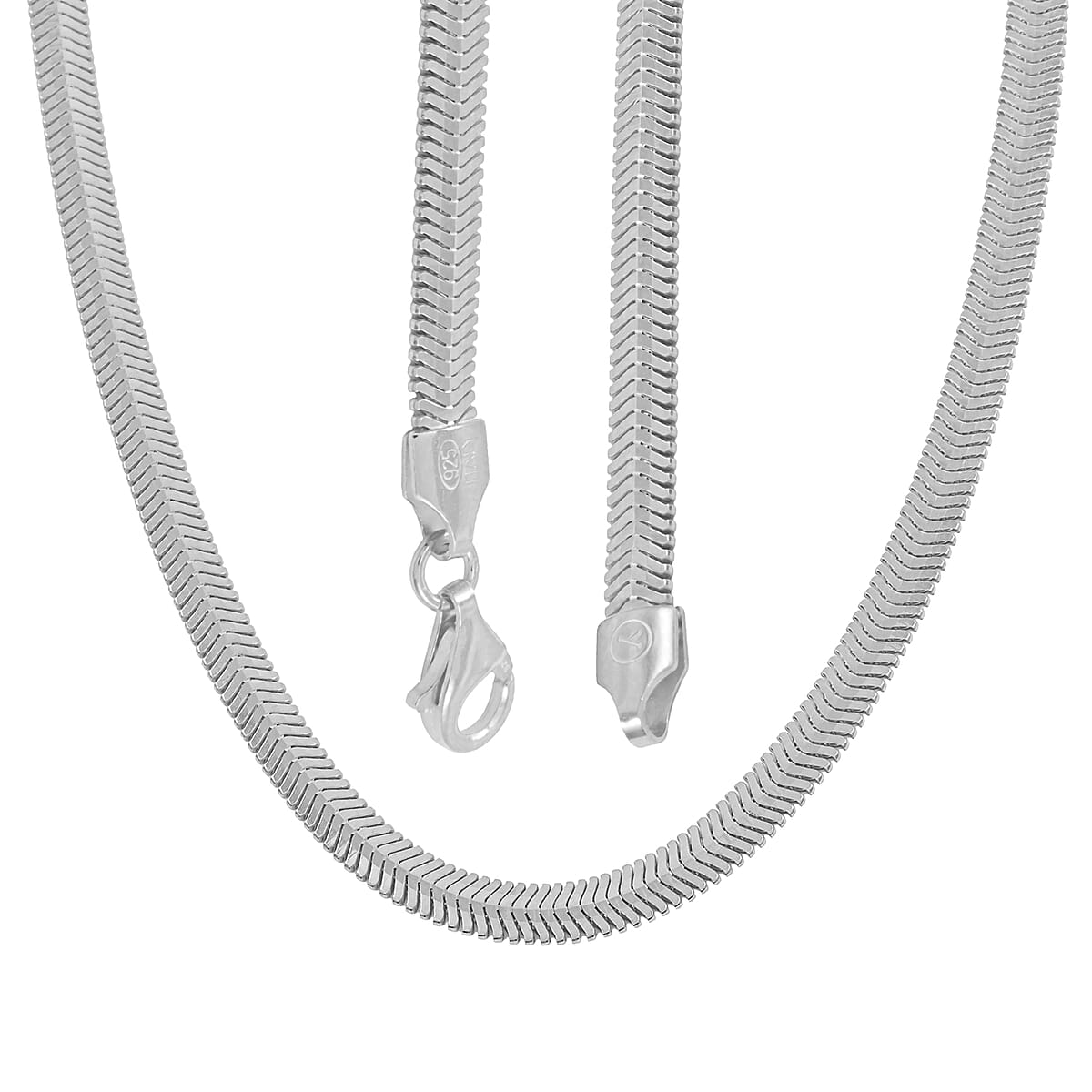 Sterling Silver Snake Chain Necklace 20 Inches 13.6 Grams image number 2