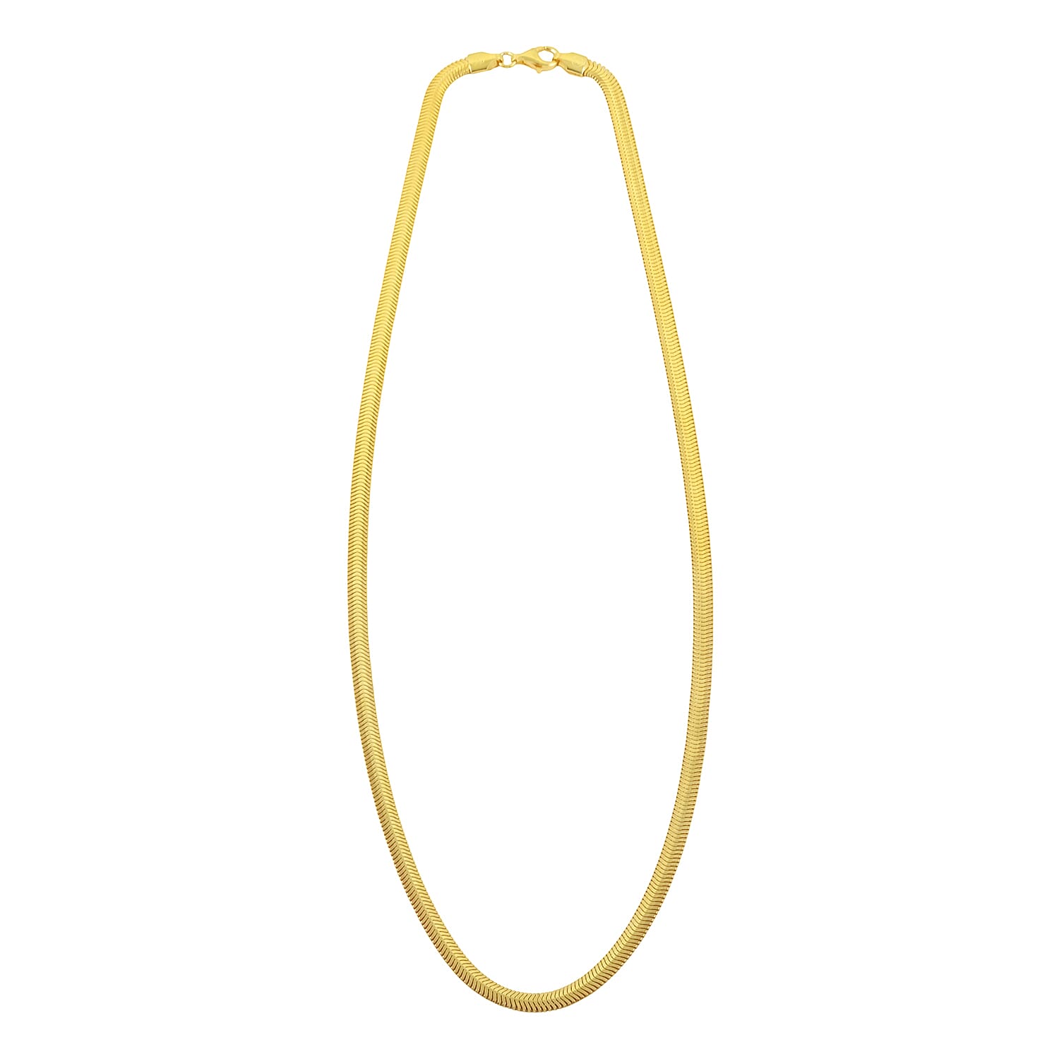 14K Yellow Gold Over Sterling Silver Snake Chain Necklace 20 Inches 13.6 Grams