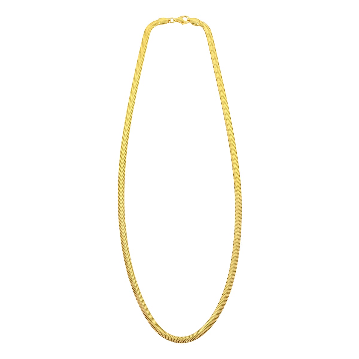 14K Yellow Gold Over Sterling Silver Snake Chain Necklace 20 Inches 13.6 Grams image number 4