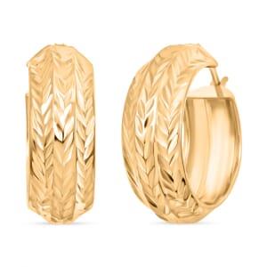 14K Yellow Gold Over Sterling Silver Earrings 4 Grams