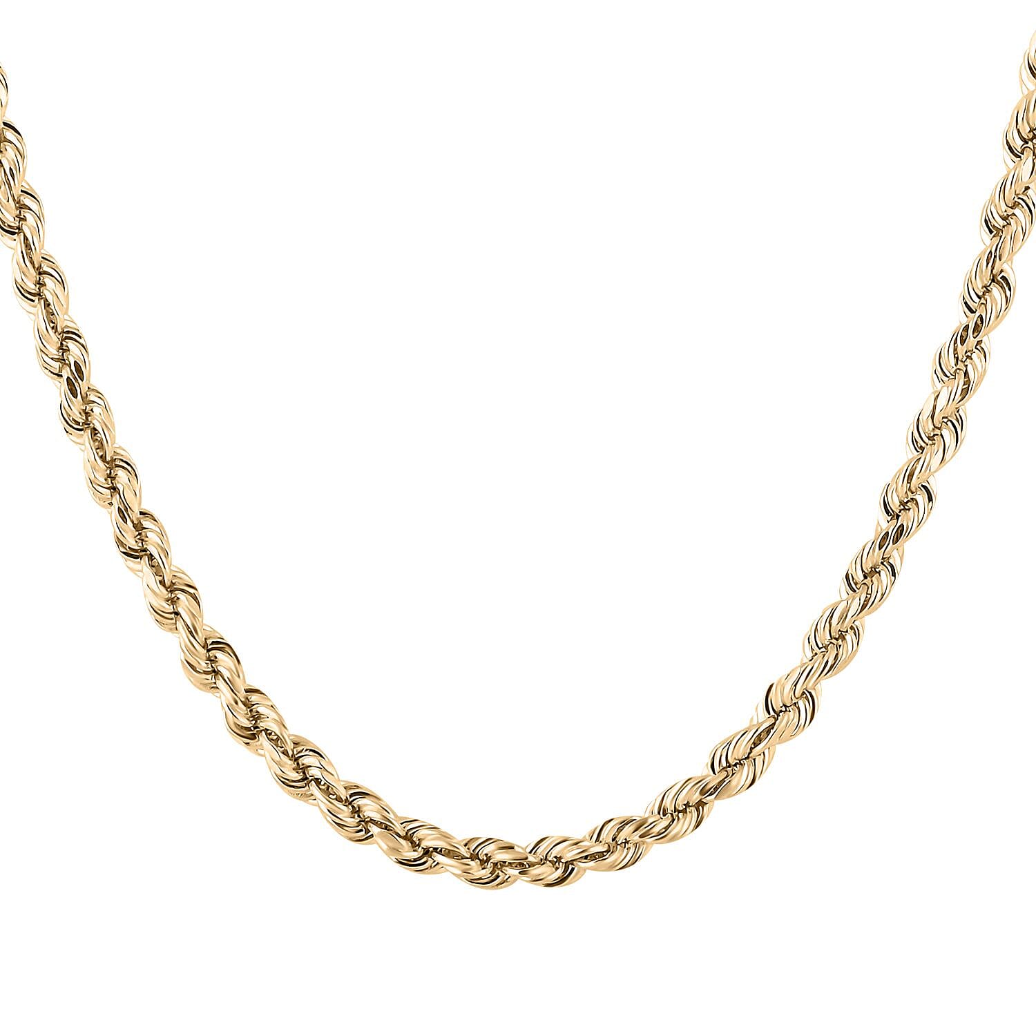 10K Yellow Gold 5mm Rope Chain Necklace 26 Inches 10.4 Grams