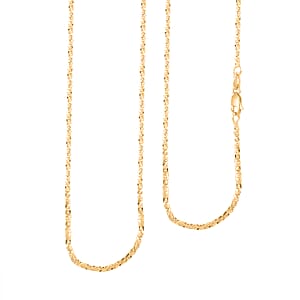 14K Yellow Gold Sparkle Chain Necklace (24 Inches) (1.5mm, 1.6 Grams)