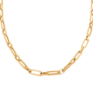 5mm Paper Clip Chain Necklace in 10K Yellow Gold 15.8 Grams 24 Inches