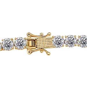 D'Joy Moissanite Necklace in 18K Vermeil Yellow Gold Over Sterling Silver 41.65 ctw (18 Inches)