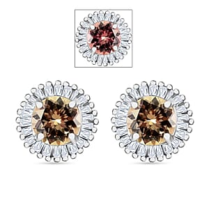 Luxoro Premium Turkizite and G-H I2 Diamond 1.44 ctw Earrings in 14K White Gold