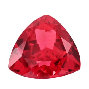 Luxuriant Lab Grown AAAA Padparadscha Sapphire (Trillion 9x9 mm) 3.00 ctw