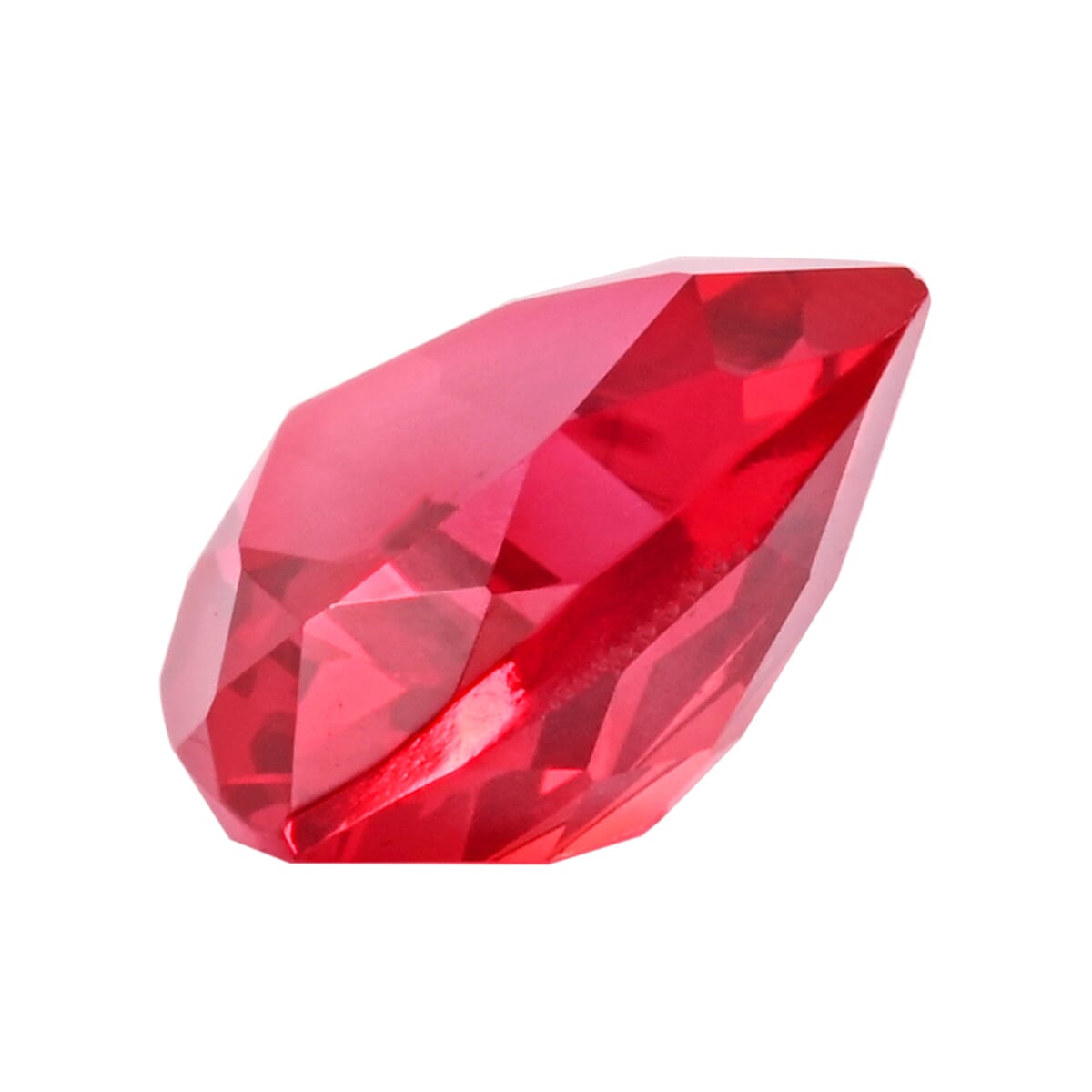 Luxuriant Lab Grown AAAA Padparadscha Sapphire (Trillion 9x9 mm) 3.00 ctw image number 1