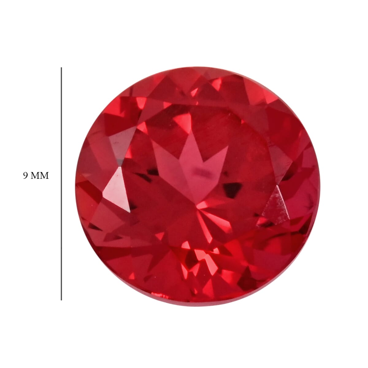 Luxuriant Lab Grown AAAA Padparadscha Sapphire (Rnd 9 mm) 3.50 ctw image number 3