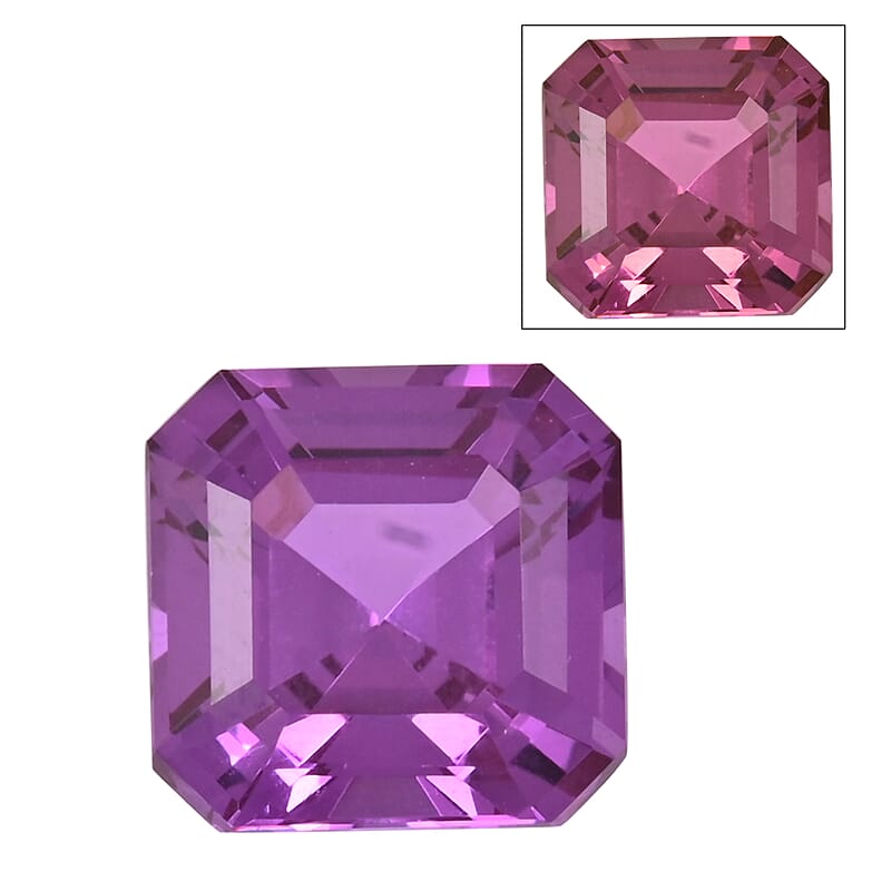 AAAA Luxuriant Lab Grown Purple Sapphire (Oct 9x9 mm) 4.50 ctw