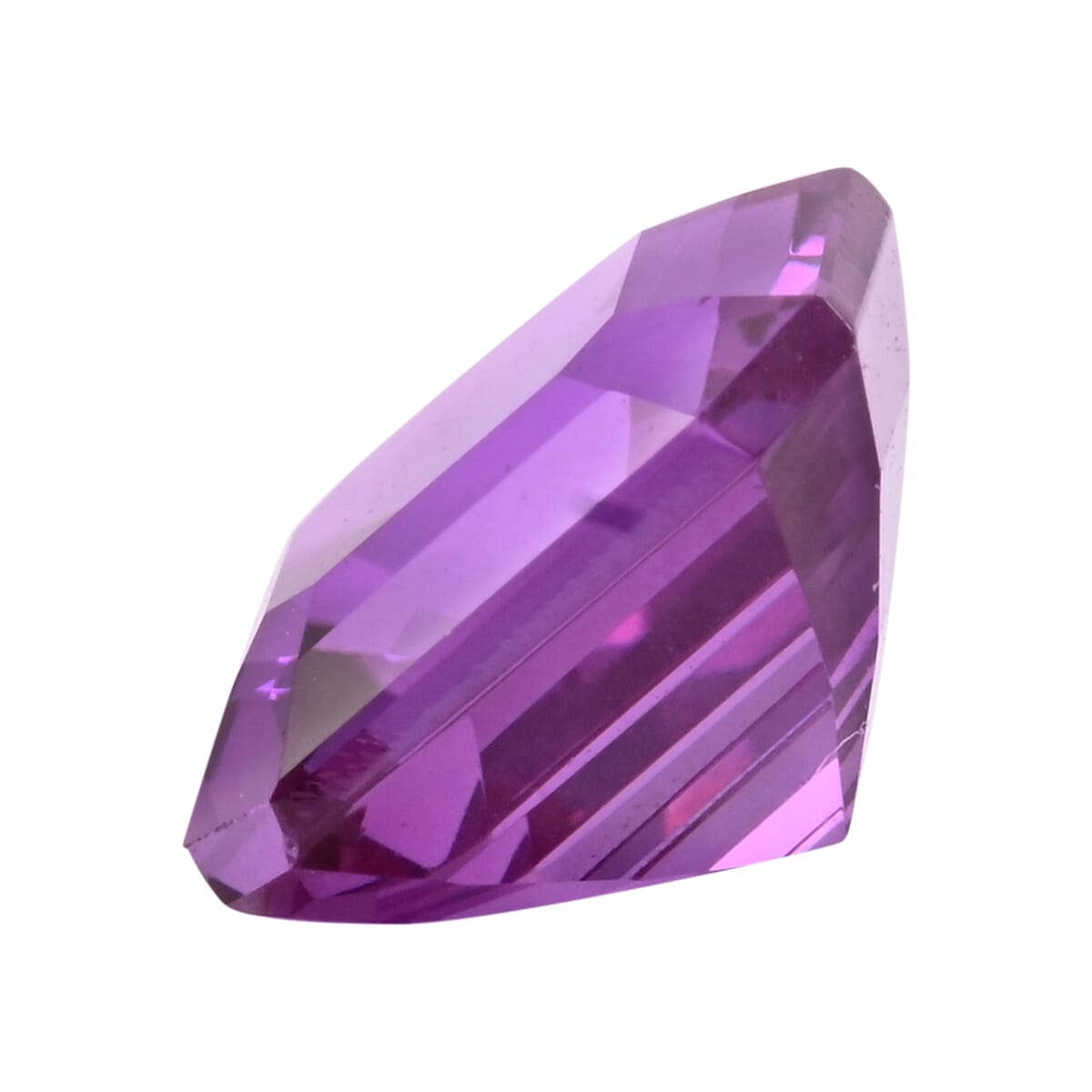 AAAA Luxuriant Lab Grown Purple Sapphire (Oct 9x9 mm) 4.50 ctw image number 1