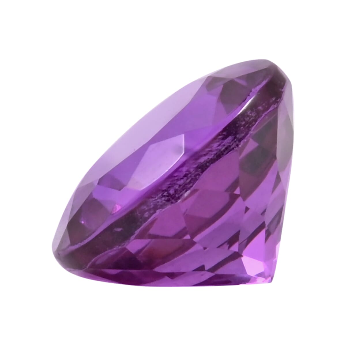 AAAA Luxuriant Lab Grown Purple Sapphire (Rnd 10 mm) 4.50 ctw image number 1