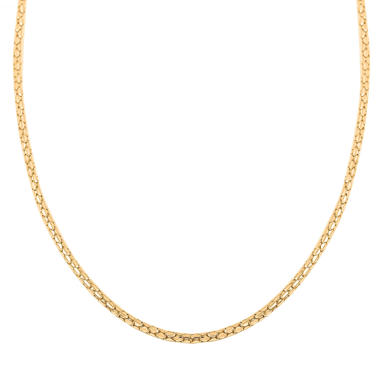 10K Yellow Gold 1.7mm Luca Necklace 18 Inches 4.10 Grams
