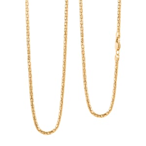 10K Yellow Gold 1.7mm Luca Necklace 20 Inches 4.6 Grams