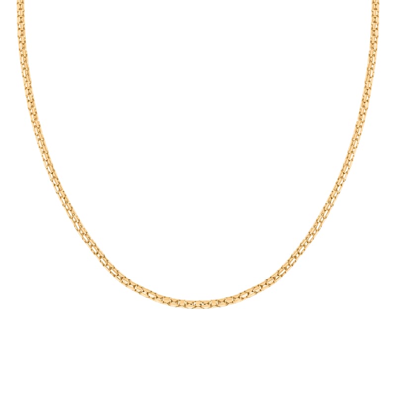 10K Yellow Gold 1.7mm Luca Necklace 20 Inches 4.6 Grams