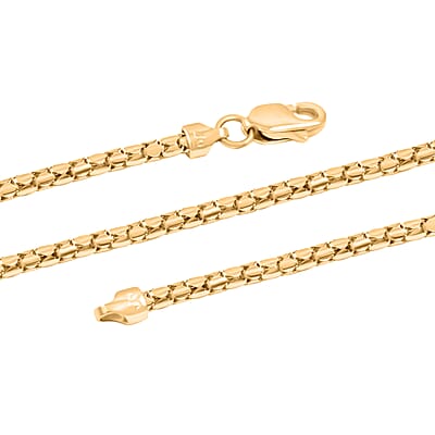 10K Yellow Gold 1.7mm Luca Necklace 20 Inches 4.6 Grams