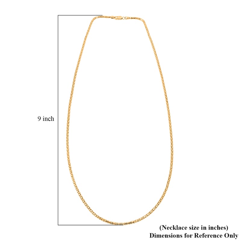 10K Yellow Gold 1.7mm Luca Necklace 20 Inches 4.6 Grams
