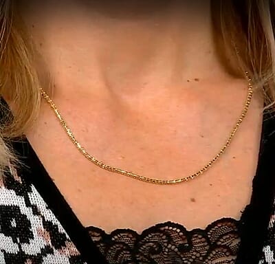 10K Yellow Gold 1.7mm Luca Necklace 20 Inches 4.6 Grams