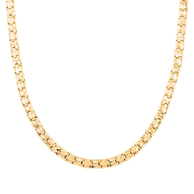 10K Yellow Gold 3.5 mm Luca Necklace 20 Inches 17.2 Grams