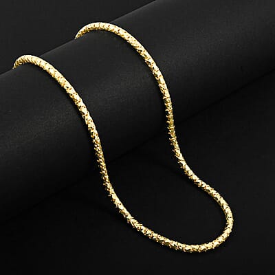 10K Yellow Gold 3.5 mm Luca Necklace 20 Inches 17.2 Grams