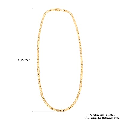 10K Yellow Gold 3.5 mm Luca Necklace 20 Inches 17.2 Grams