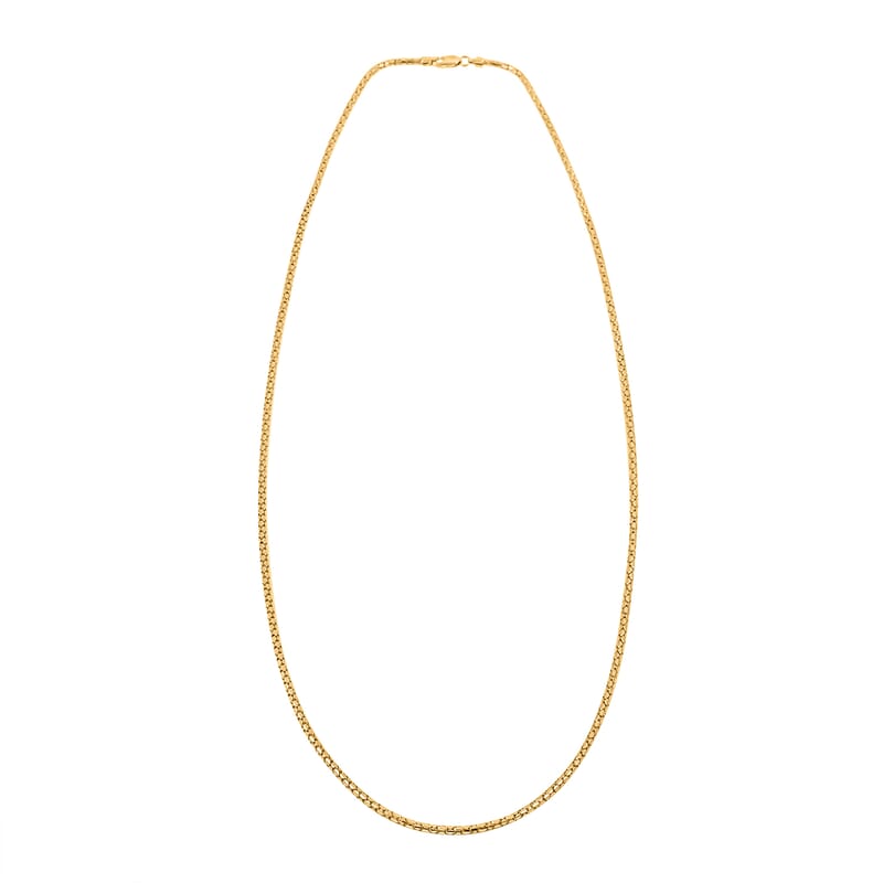 10K Yellow Gold 1.7mm Luca Necklace 22 Inches 5 Grams