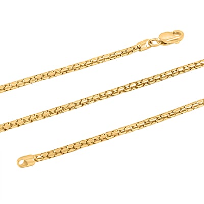 10K Yellow Gold 1.7mm Luca Necklace 22 Inches 5 Grams