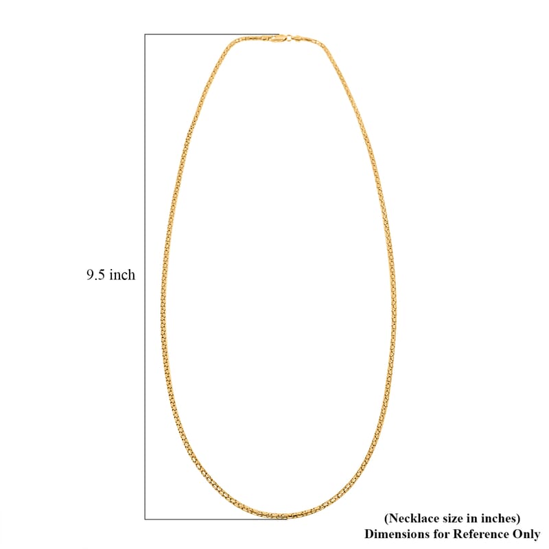 10K Yellow Gold 1.7mm Luca Necklace 22 Inches 5 Grams