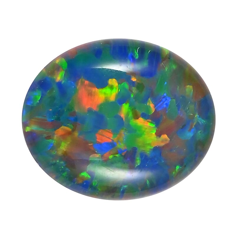 AAAA Australian Lightning Ridge Opal Triplet (Ovl 10x8 mm) 1.75 ctw