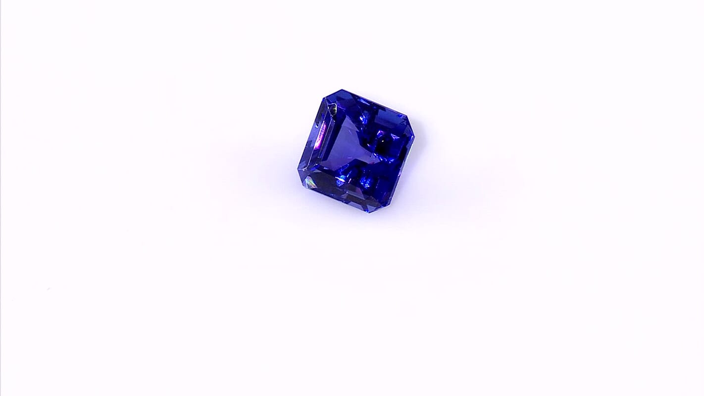 Certified & Appraised Asscher Cut AAAA Tanzanite (Sqr 7x7 mm) 1.75 ctw