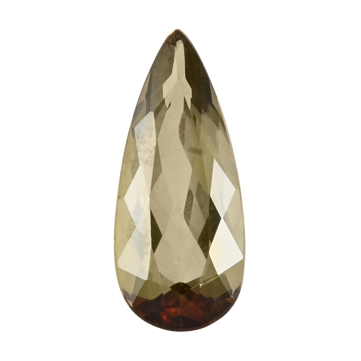 Certifid & Appraised AAAA Jenipapo Andalusite (Pear Free Size) 4.00 ctw image number 0