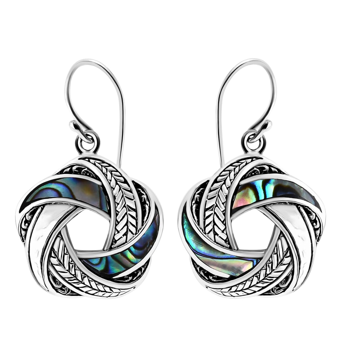 Bali Legacy Abalone Shell Earrings in Sterling Silver image number 0