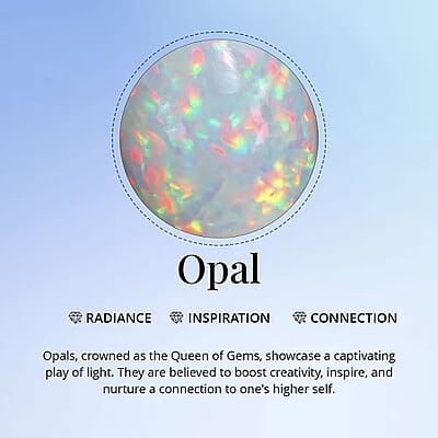 Premium Ethiopian Welo Opal and White Zircon 5.75 ctw Ring in 18K Vermeil Rose Gold Over Sterling Silver (Size 10.0)